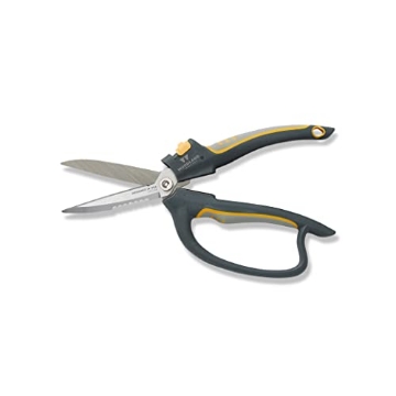 Picture of WOODLAND TOOLS INC 01-1003-100 Woodland Tools Utility Snips – Super Duty Garden Snips with Serrated Trimming Scissors, Knife Edge, Wire and Twine Cutter, Stainless Steel Construction, Sheath Included – Plant Scissors for Yard Work (EA)