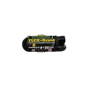 Picture of FLEX-DRAIN 51110 Flex-Drain 25 ft. L x 4 in. Dia. Poly Drain Pipe (EA)