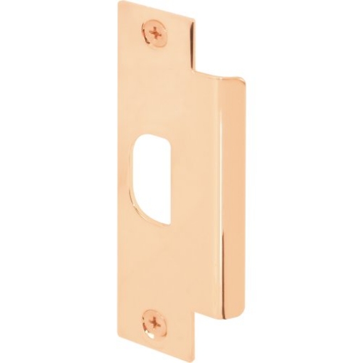 Picture of Prime U9484 Prime-Line U 9484 ASA Commercial Solid Polished Brass Strike Plate (Single Pack) (EA)