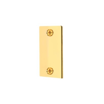Picture of Prime U9497 Prime-Line U 9497 Steel Door Edge Hole Filler Plate, 1-1/8 In. by 2-1/4 In. , Brass Finish (Single Pack) (EA)