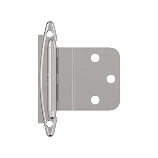 Picture of Amerock BPR341726 Amerock | Cabinet Hinge | 3/8 inch (10 mm) Inset | Polished Chrome | 2 Pack | Non Self-Closing | Face Mount | Cabinet Door (EA)