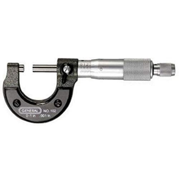 Picture of General Tools Mfg Co In 102 General Tools 102 0-Inch to 1-Inch .001-Inch Graduation Micrometer (EA)