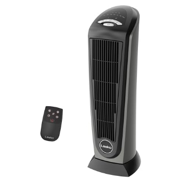 Picture of Lasko 751320 Lasko 1500W Ceramic Tower Space Heater with Remote, Thermostat, Timer & Widespread Oscillation, Portable Electric Heater for Indoor Use, Bedroom & Living Room, 751320 (EA)