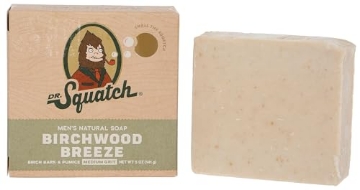 Picture of YETI PARENT HOLDINGS LLC RTLBARBWB-6-6 Dr. Squatch All Natural Bar Soap for Men with Medium Grit - Birchwood Breeze 5 Ounce (Pack of 1) (EA)