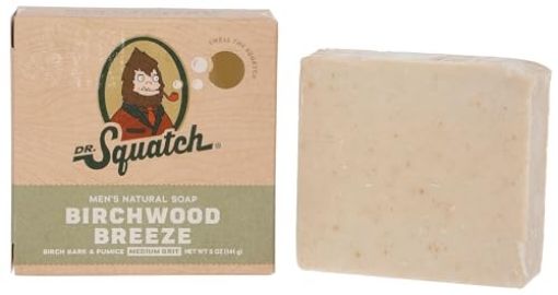 Picture of YETI PARENT HOLDINGS LLC RTLBARBWB-6-6 Dr. Squatch All Natural Bar Soap for Men with Medium Grit - Birchwood Breeze 5 Ounce (Pack of 1) (EA)