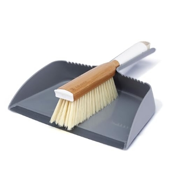 Picture of FULL CIRCLE HOME LLC FC14604W Full Circle Clean Team Brush & DustPan Set, White & Grey (EA)