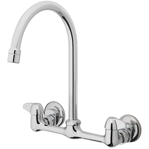Picture of HOMEWERKS 3190-40-CH-BC-Z Homewerks 3190-40-CH-BC-Z Two Handle High-Arc Wallmount Kitchen Faucet (EA)