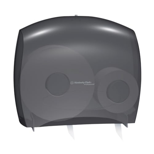 Picture of KIMBERLY CLARK 09507 Kimberly-Clark Professional 09507 In-Sight JRT Jr. Tissue Dispenser w/Stub, 13 22/25w x 5 3/4d x 16h, Trans Smoke (EA)