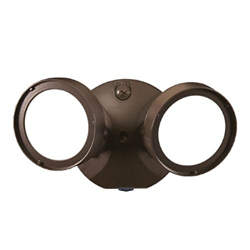 Picture of HALO TGS2S402DRRB HALO TGS Outdoor LED Dusk to Dawn-Flood & Security Light Twin Round Head Bronze (EA)