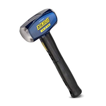 Picture of Estwing ECH-412X Estwing 4-Pound Club Sledge Hammer for Demolition/Stake Driving, 50-55 HRC, Locked Head, 12-Inch Indestructible Handle with Vulcanized Rubber Overlay, Reinforced Lanyard Hole (EA)