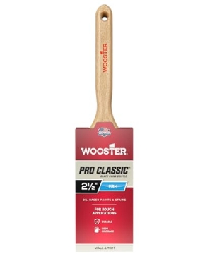 Picture of WOOSTER Z1202-2 1/2 Wooster Z1202-2 1/2 Pro Classic Black China Bristle Flat Sash Paintbrush 2 1/2" (EA)