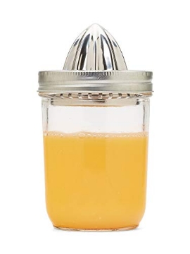 Picture of JARWARE 82654 Jarware - 82654 Jarware Stainless Steel Citrus Juicer Lid for Mason Jars, Wide-Mouth, Metallic (EA)