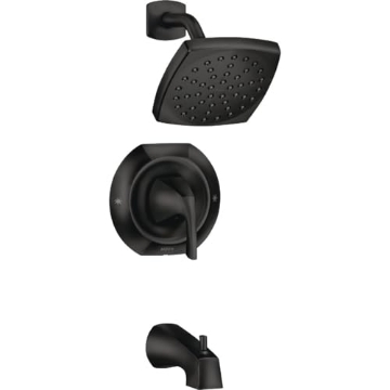 Picture of Moen 82504BL Moen Lindor 82504BL Matte Black 1-Handle Bathtub and Shower Faucet (EA)
