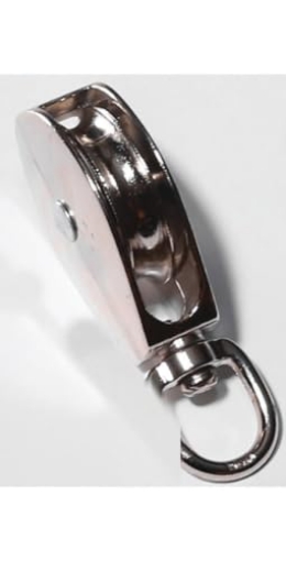 Picture of Baron 0173ZD-2 Baron Mfg Rope Pulley Swivel Single Nickel 2In 0173ZD-2 (EA)
