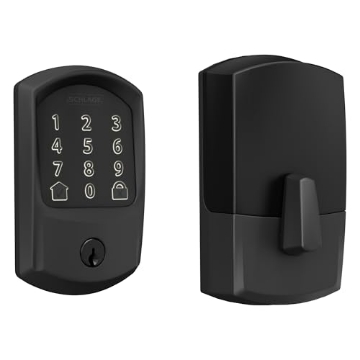 Picture of Ingersoll Rand BE489WBVGRW622 SCHLAGE BE489WB GRW 622 Encode WiFi Deadbolt Smart Lock, Keyless Entry Touchscreen Door Lock with Greenwich Trim, Matte Black (EA)