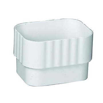 Picture of AMERIMAX M0723 Amerimax 2.38 in. H x 3.25 in. W x 4.25 in. L White Vinyl Downspout Connector - Case of: 16; (PK-16-EA)