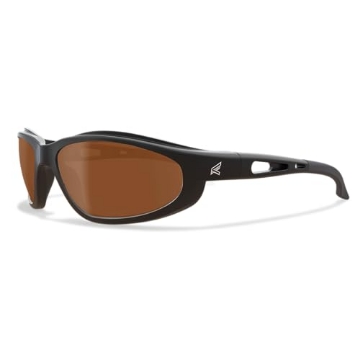 Picture of WOLF PEAK INTERNATIONAL,  INC TSM215 EDGE Dakura | Polarized Safety Glasses | ANSI Rated | Anti-Slip | 99.9% UV Protection | 3X Dipper Anti-Scratch (Black, Polarized Copper Driving) (EA)