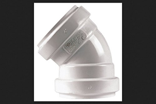 Picture of Nds G403 ELBOW 45PVC 4"SWRXSWR by PLASTIC TRENDS MfrPartNo G504 (EA)