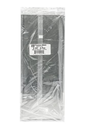 Picture of K&S 257 K&S Precision Metals Aluminum Sheet 257-0.064" Thick x 4" Wide x 10" Long - DIY Crafts, Automotive, Marine, HVAC, Made in USA - 6 Sheets (PK-6-EA)