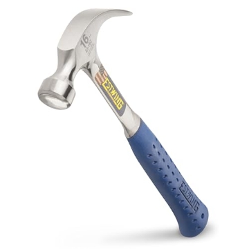 Picture of Estwing E3-16C ESTWING Hammer - 16 oz Curved Claw with Smooth Face & Shock Reduction Grip - E3-16C,Silver (EA)