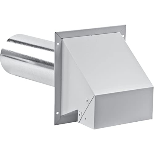 Picture of IMPERIAL BLADES INC VT0501-B Imperial 16.5 in. L x 4 in. Dia. Silver/White Aluminum Wall Exhaust Hood - Case of: 5 (PK-5-EA)