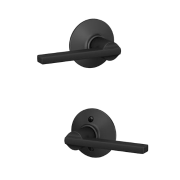 Picture of Ingersoll Rand F10 G LAT 622 Schlage F10 V LAT 622 Latitude Door Lever, Hall & Closet Passage Lock, Matte Black (EA)
