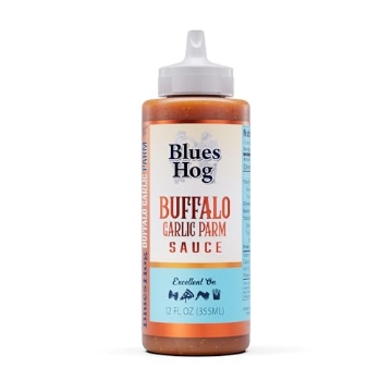 Picture of BLUES HOG LLC 50210 Blues Hog Buffalo Garlic Parm Sauce, Perfect for Marinades, Wings, Pizza & Dipping, Gluten-Free, All-Natural, Made in the USA, 12oz (EA)