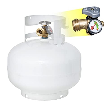 Picture of FLAME KING YSN11SQT Flame King YSN11SQT 11 Pound Propane Tank Cylinder Squatty with Type 1 OPD Valve, White (EA)
