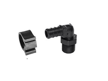 Picture of FLAIR-IT 30810 Flair-It Central PEXLOCK 30810 Male Elbow, 1/2" x 3/8" MPT, Black (EA)