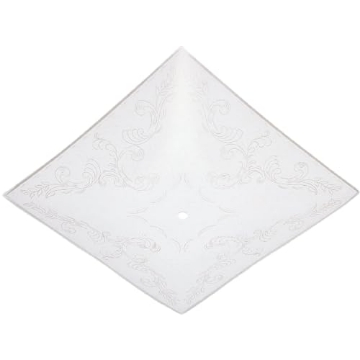 Picture of Westinghouse Lighting 81807 Westinghouse 12 In. White Square Floral Design Ceiling Diffuser Pack of 12 (PK-12-EA)