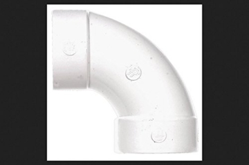 Picture of Nds 41P0 Plastic Trends 4 in. Hub x 4 in. Dia. Hub PVC Elbow (EA)