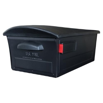 Picture of SOLAR GROUP RSKB00AM Architectural Mailboxes Mailsafe Plastic, Locking, Post Mount Mailbox, Compatibility Code C, RSKB00AM, Black, Large Capacity (EA)