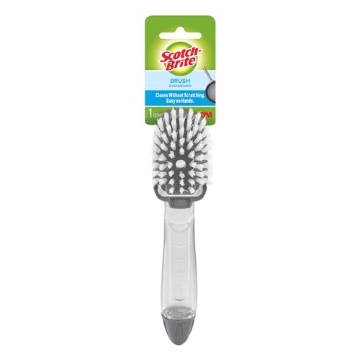 Picture of Scotch-Brite 750-4 3M Scotch-Brite 750-4 Non-Scratch Dish Brush, Ergonomic Handle, Plastic (EA)