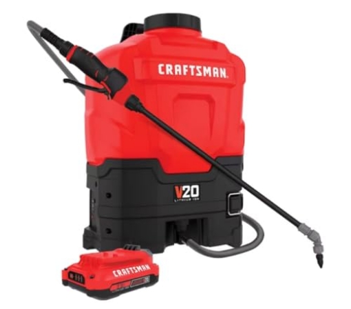 Picture of MICHEL SALES CO 190682 CRAFTSMAN 20V* Lithium-ion Battery Powered 4 Gallon Backpack Sprayer (EA)