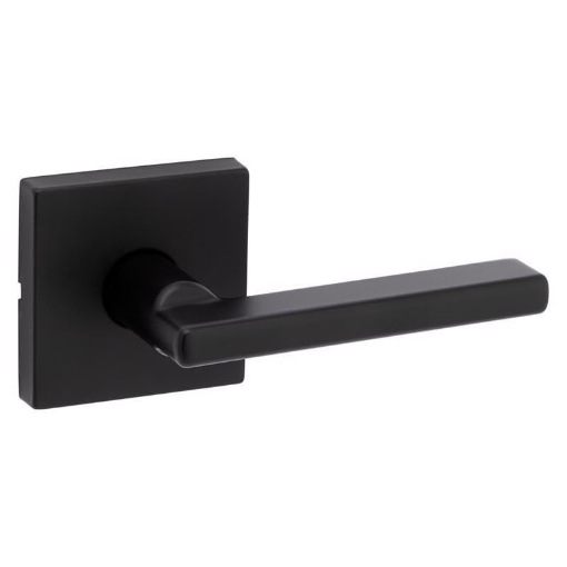 Picture of Kwikset 97200-906 Kwikset Halifax Matte Black Passage Lever Right or Left Handed (EA)
