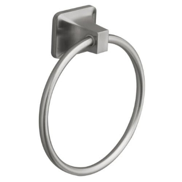 Picture of OakBrook 297-0504OB Replacement for fits OakBrook 297-0504OB Die Cast Zinc Brushed Nickel Wall Mount Towel Ring 10 L in. (EA)