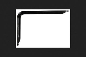 Picture of Knape & Vogt RP-0099-12BK Knape & Vogt John Sterling Black Steel Heavy Duty Bracket 12 in. L 125 lb. (EA)
