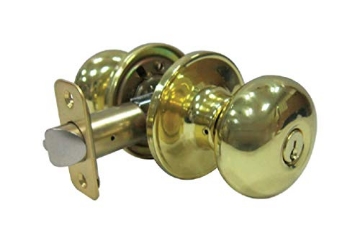 Picture of FU HSING AMERICAS INC TF700B Faultless Mushroom Polished Brass Metal Entry Knobs 3 Grade Right Handed (EA)