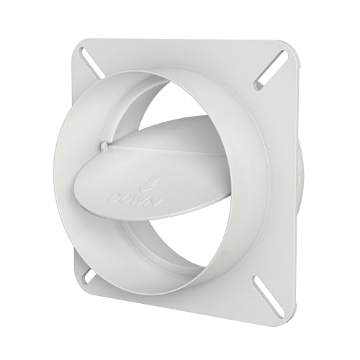 Picture of DEFLECTO BD04 Deflecto Plastic Dryer Vent Draft Blocker, 4" Diameter, White (BD04) (EA)