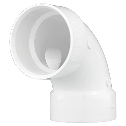 Picture of CHARLOTTE PIPE PVC00300S0600 CHARLOTTE PIPE 3 x 3 x 1 1/2 DWV 1/4 Bend W/Side Inlet DWV (Drain, Waste and Vent) (1 Unit Piece) (EA)