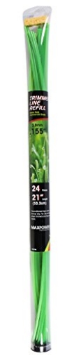 Picture of Maxpower 333755 MaxPower 333755M Pre-cut Round Trimmer Line, 21 Inch Long x 0.155 Inch Diameter- 24 Count (EA)
