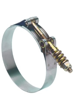 Picture of IDEAL(R) 300300456553 Ideal-Tridon 4-9/16 in. 4-7/8 in. SAE 456 Hose Clamp Stainless Steel Band Spring Loaded T-Bolt (EA)