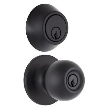 Picture of BRINKS COMMERCIAL BC40106 BRINKS Commercial - Keyed Entry Door Knob with Deadbolt Set, Matte Black Finish - Meets ANSI Grade 2 Standards and is ADA Compliant (EA)