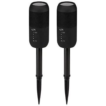 Picture of iLive ISBW240BDL iLive ISBW240BDL ISBW240BDL Bluetooth Indoor and Outdoor Waterproof Speakers with Removable Stakes, 2 Count, Black (EA)