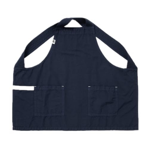 Picture of HEDLEY & BENNETT INC 810059948884 hedley & bennett Professional Cross-Back Smock - 7oz Cotton-Linen Kitchen Apron with Large Pockets - Unisex Chef Workwear for Cooking & Grilling - Blueberry (EA)