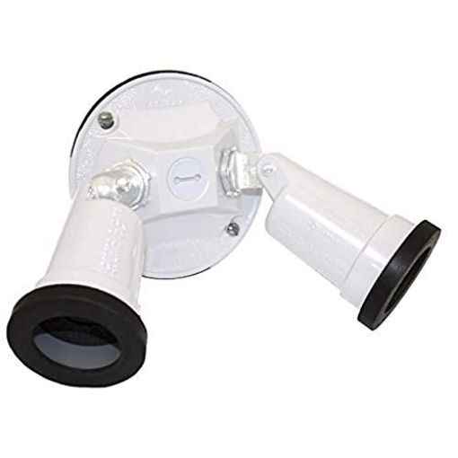 Picture of SIGMA ENGINEERED SOLUTIONS 14782WH Sigma Engineered Solutions Weatherproof 14782WH Round Cover and Two Lamp Holder Kit, White (EA)