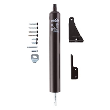 Picture of Wright & Mcgill V820AFB Wright Products Pneumatic Storm Door Closer – Adjustable, Smooth-Closing with Hold-Open Washer (Transitional, Bronze) (EA)