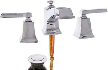 Picture of Moen WS84820 Moen WS84820 Two-Handle Low Arc Bathroom Faucet, Chrome (EA)