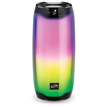 Picture of iLive ISB212BLK iLive Portable Bluetooth Color Changing Party Speaker, LED Light Effects, ISB212BLK (EA)
