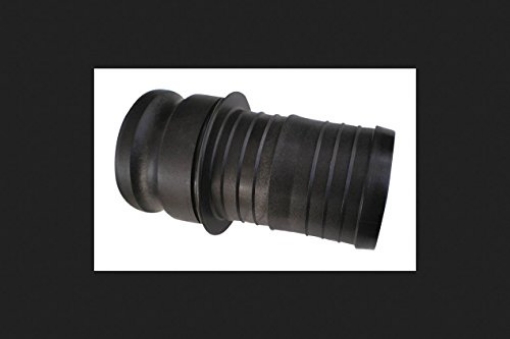 Picture of ASM INDUSTRIES QE-200-PP Pacer Polypropylene Male Hose Adapter 2 in. Dia. x 2 in. Dia. Black 1 pk (EA)